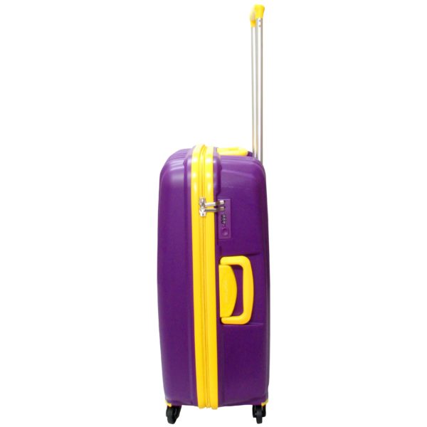 Highflyer THKELVIN3PC Kelvin Trolley Luggage Bag Purple/Yellow 3pc Set Highflyer THKELVIN3PC Kelvin Trolley Luggage Bag Purple/Yellow 3pc Set