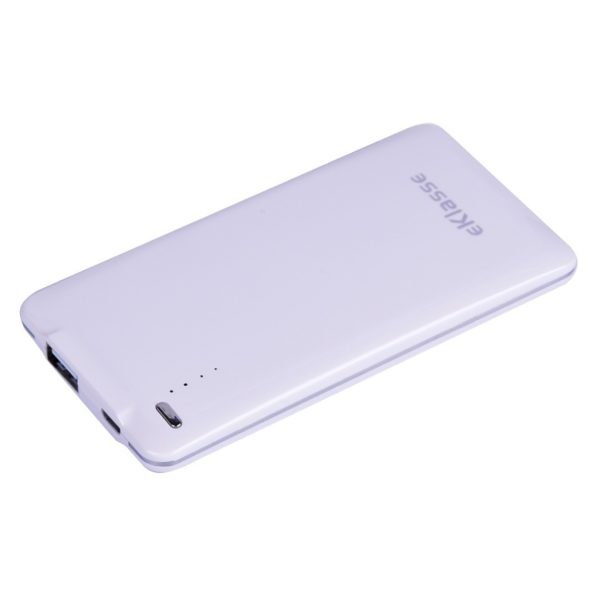 Eklasse Slim Power Bank 4000mAh White/Silver Eklasse Slim Power Bank 4000mAh White/Silver