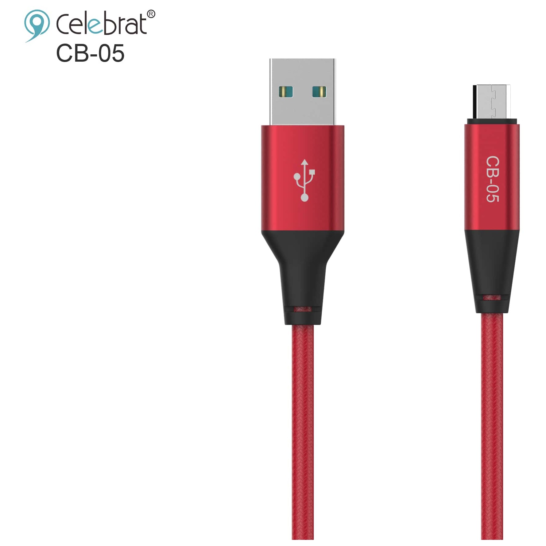 Celebrat Micro USB Cable 1m Red – CB05M