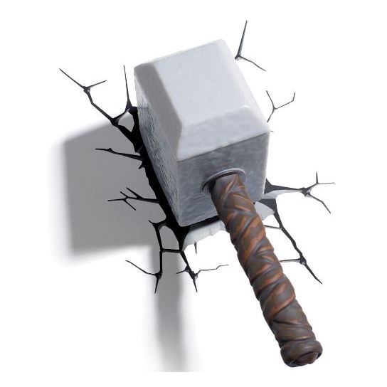 3DLightFX Thor Hammer 3D Decor Wall Light 64017 3DLightFX Thor Hammer 3D Decor Wall Light 64017