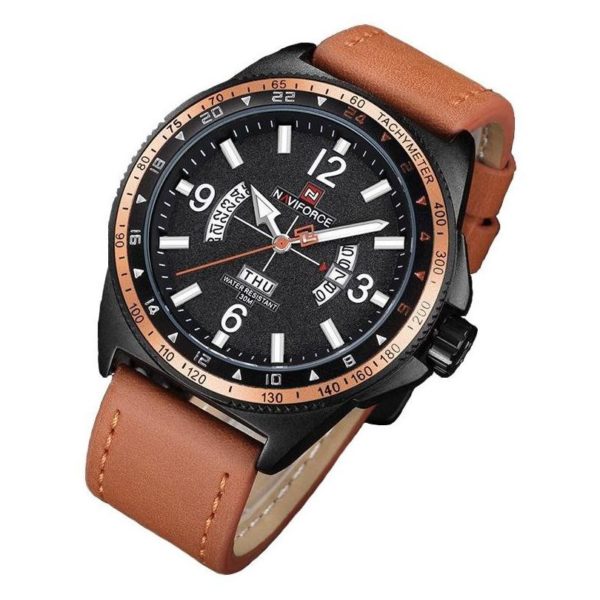 Naviforce Mens Watch Orange NF9103 Naviforce Mens Watch Orange NF9103