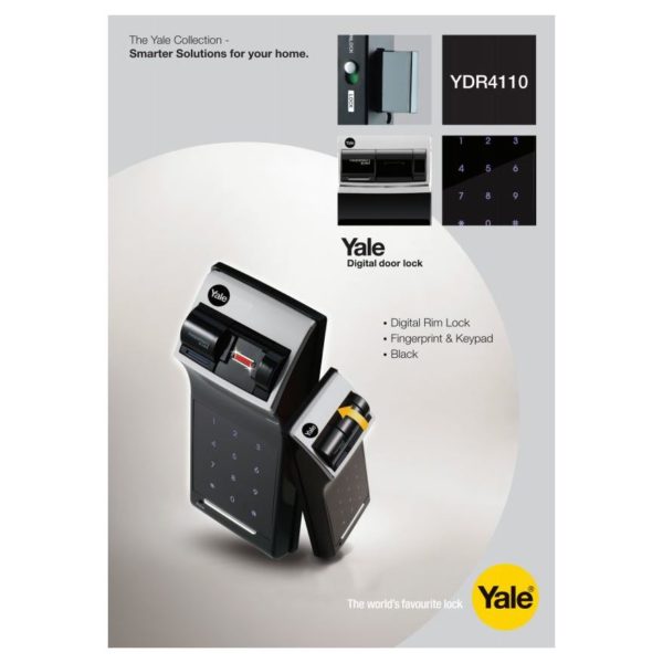 Yale Premium Fingerprint Digital Door Lock Ydr4110