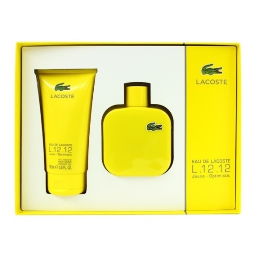 Lacoste L.12.12 Jaune Optimistic Perfume Gift Set For Men (Lacoste L.12.12 Jaune Optimistic Perfume 100 ml EDT + Shower Gel 150ml) Lacoste L.12.12 Jaune Optimistic Perfume Gift Set For Men (Lacoste L.12.12 Jaune Optimistic Perfume 100 ml EDT + Shower Gel 150ml)