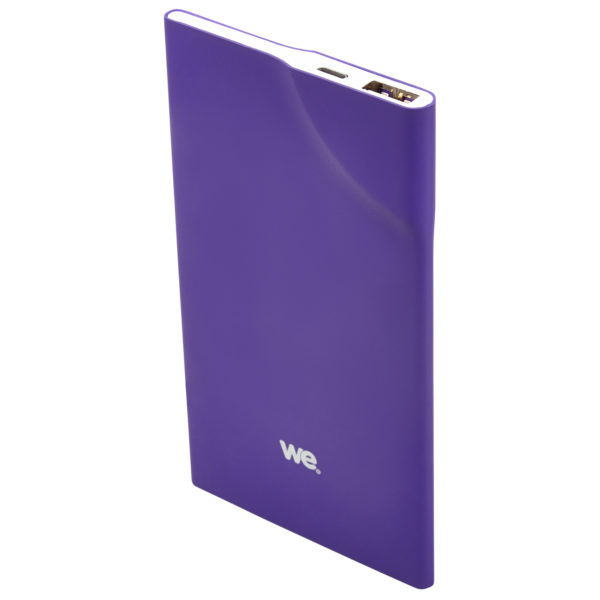 We Power Bank 3200mAh 1USB 1A Ultrathin Purple We Power Bank 3200mAh 1USB 1A Ultrathin Purple