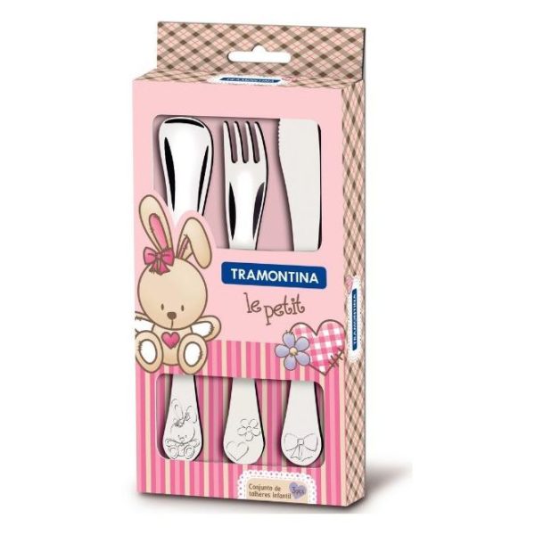 Tramontina Childs Flatware Set 3pc 66973005 Tramontina Childs Flatware Set 3pc 66973005