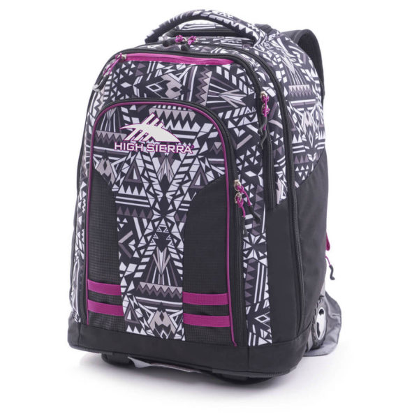 High Sierra 66IAY004 Blaise Trolley Backpack Geo Weave/Black/Razzmataz High Sierra 66IAY004 Blaise Trolley Backpack Geo Weave/Black/Razzmataz