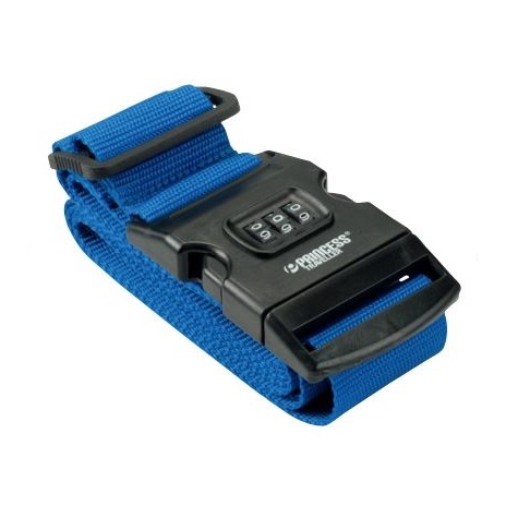 Princess Traveller RFTO Suitcase Strap With Lock Blue Princess Traveller RFTO Suitcase Strap With Lock Blue