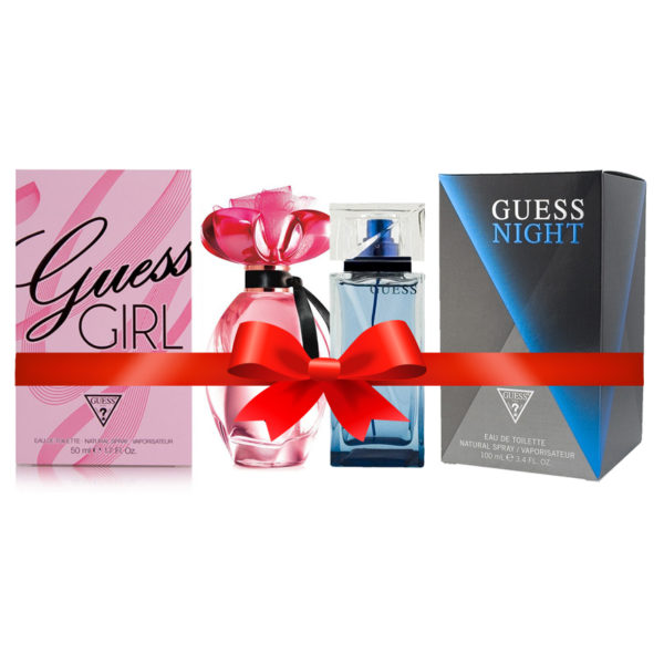 Guess Girl Perfume For Women 100ml Eau de Toilette + Guess Night Perfume For Men 100ml Eau de Toilette Guess Girl Perfume For Women 100ml Eau de Toilette + Guess Night Perfume For Men 100ml Eau de Toilette