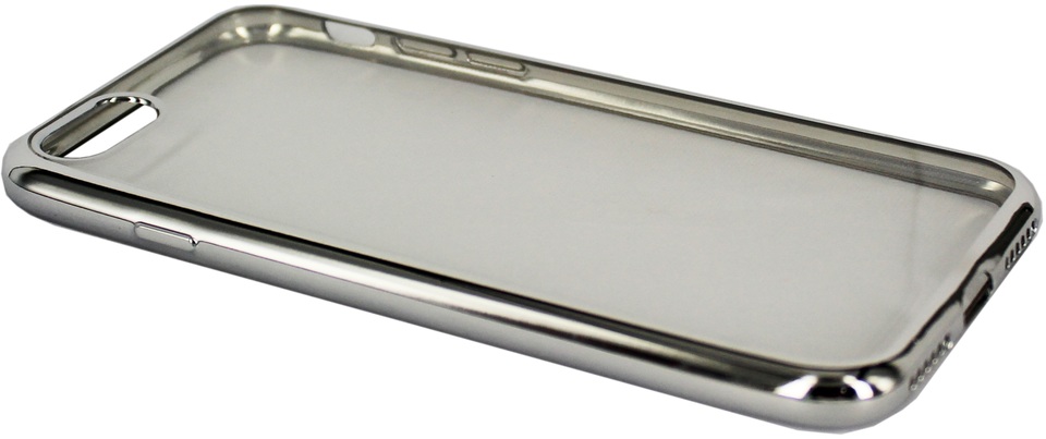 Eklasse EKMCI703 Transparent Back Cover With Silver Trim For iPhone 7