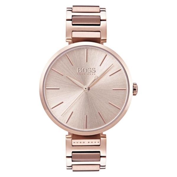 Hugo Boss Allusion Watch For Women with Carnation Gold Metal Bracelet Hugo Boss Allusion Watch For Women with Carnation Gold Metal Bracelet