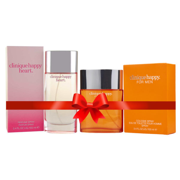 Clinique Happy Perfume For Men 100ml Eau de Toilette + Clinique Happy Heart Perfume For Women 100ml Eau de Toilette Clinique Happy Perfume For Men 100ml Eau de Toilette + Clinique Happy Heart Perfume For Women 100ml Eau de Toilette
