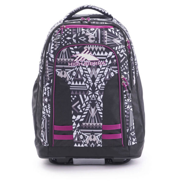 High Sierra 66IAY004 Blaise Trolley Backpack Geo Weave/Black/Razzmataz High Sierra 66IAY004 Blaise Trolley Backpack Geo Weave/Black/Razzmataz
