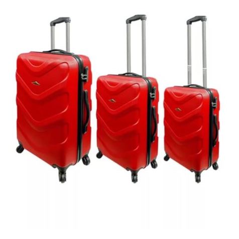 Highflyer Vice Series Trolley Luggage Bag Red 3pc Set TH-VICE-3PC Highflyer Vice Series Trolley Luggage Bag Red 3pc Set TH-VICE-3PC