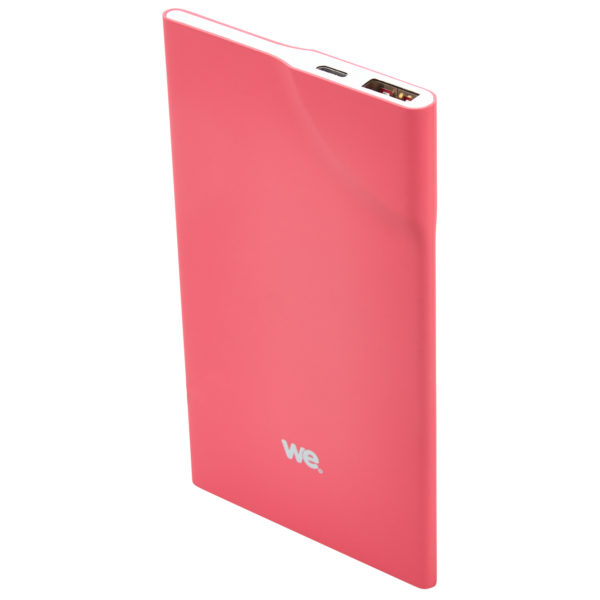 We Power Bank 3200mAh 1USB 1A Ultrathin Fushia We Power Bank 3200mAh 1USB 1A Ultrathin Fushia