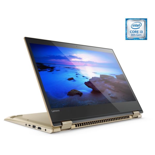 Lenovo Yoga 520 Convertible Touch Laptop - Core i3 2.2GHz 4GB 1TB Shared Win10 14inch FHD Gold Lenovo Yoga 520 Convertible Touch Laptop - Core i3 2.2GHz 4GB 1TB Shared Win10 14inch FHD Gold