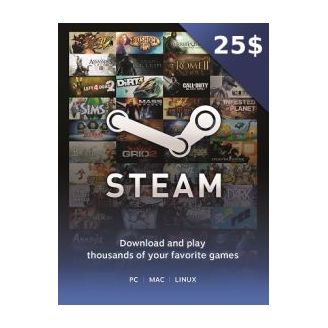 Buy Valve 3620867 Steam Wallet Card USD 25 Online Gift Card – Price, Specifications & Features ...