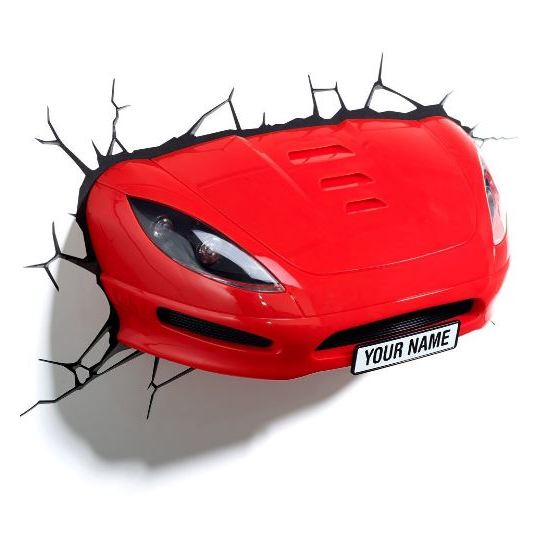 3DLightFX Sports Car 3D Decor Wall Light 10013 3DLightFX Sports Car 3D Decor Wall Light 10013