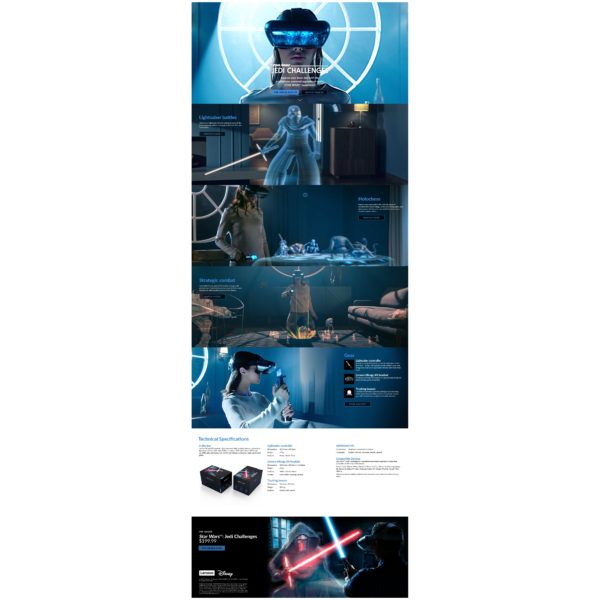 Lenovo Mirage AR headset + Star Wars Jedi Challenges Lenovo Mirage AR headset + Star Wars Jedi Challenges