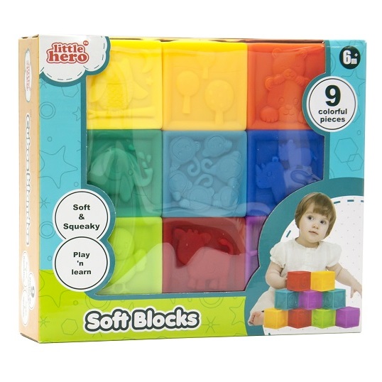 Little Hero 3042A Window Soft Blocks Toy 9Pcs Little Hero 3042A Window Soft Blocks Toy 9Pcs