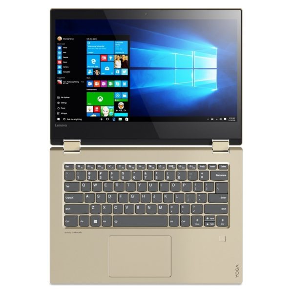 Lenovo Yoga 520 Convertible Touch Laptop - Core i3 2.2GHz 4GB 1TB Shared Win10 14inch FHD Gold Lenovo Yoga 520 Convertible Touch Laptop - Core i3 2.2GHz 4GB 1TB Shared Win10 14inch FHD Gold