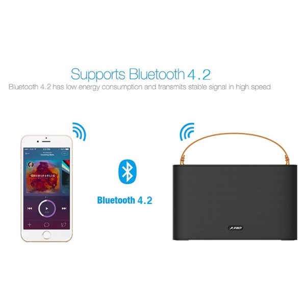 F&D Portable Bluetooth Speaker Black W17 F&D Portable Bluetooth Speaker Black W17