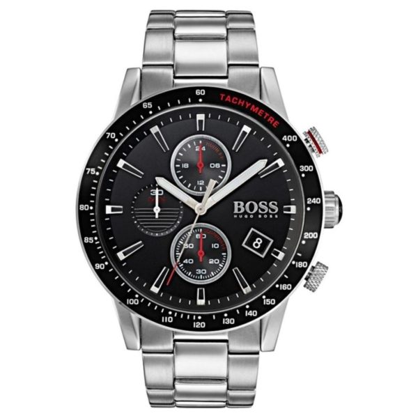 Hugo Boss Rafale Watch For Men with Silver Metal Bracelet Hugo Boss Rafale Watch For Men with Silver Metal Bracelet