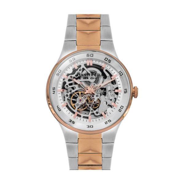 Kenneth Cole Automatic Watch For Men with Two Tone Stainless Steel Bracelet Kenneth Cole Automatic Watch For Men with Two Tone Stainless Steel Bracelet