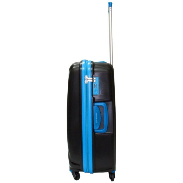 Highflyer THKELVIN3PC Kelvin Trolley Luggage Bag Black/Blue 3pc Set Highflyer THKELVIN3PC Kelvin Trolley Luggage Bag Black/Blue 3pc Set