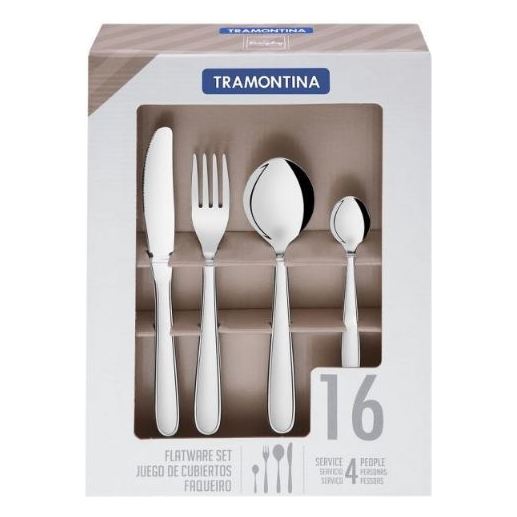 Tramontina Flatware 16pc Set 66902550 Tramontina Flatware 16pc Set 66902550
