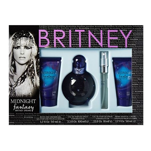 Britney Spears Midnight Fantasy Gift Set For Women (Britney Spears Midnight Fantasy 100ml EDP + Britney Spears Midnight Fantasy 10ml EDP + Body Souffle 50ml + Bath & Shower Gel 50ml) Britney Spears Midnight Fantasy Gift Set For Women (Britney Spears Midnight Fantasy 100ml EDP + Britney Spears Midnight Fantasy 10ml EDP + Body Souffle 50ml + Bath & Shower Gel 50ml)