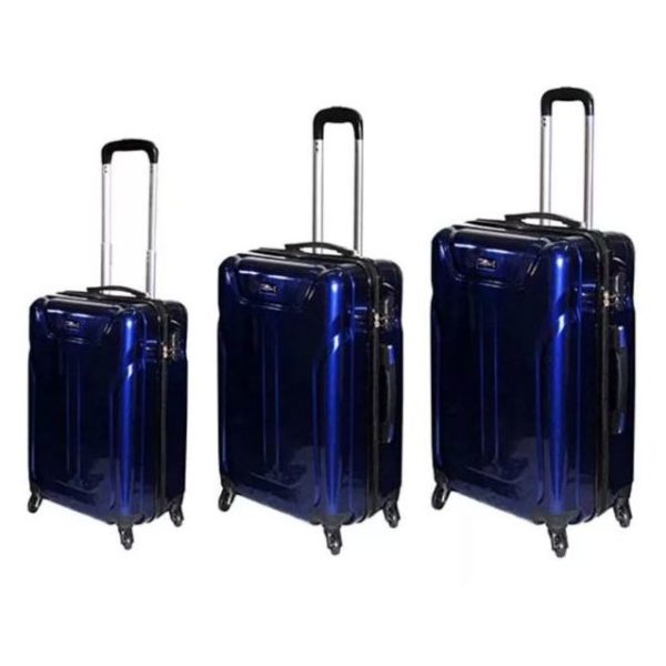 Highflyer Terminator Trolley Luggage Bag Blue 3pc Set TH1609PPC3PC Highflyer Terminator Trolley Luggage Bag Blue 3pc Set TH1609PPC3PC