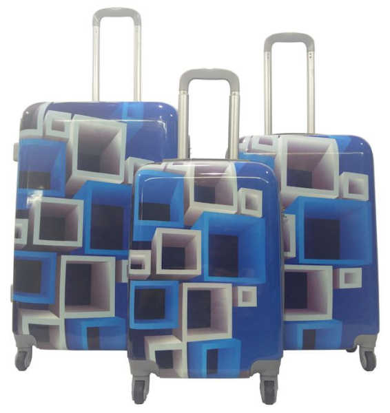 Senator 3 Pcs ABS And PC Spinner Luggage Trolley Case Blue Senator 3 Pcs ABS And PC Spinner Luggage Trolley Case Blue