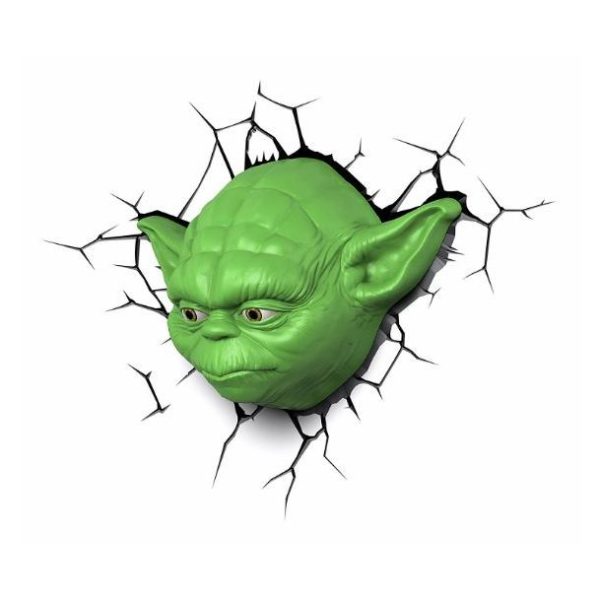3DLightFX Star Wars Yoda Face 3D Decor Wall Light 50002 3DLightFX Star Wars Yoda Face 3D Decor Wall Light 50002