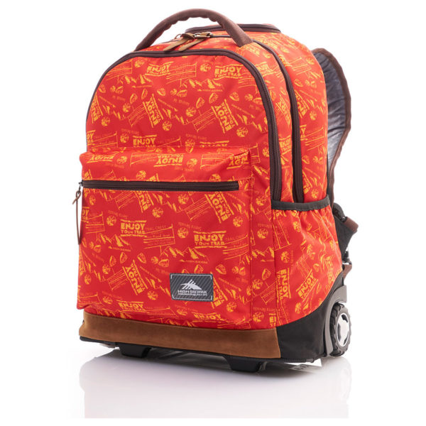 High Sierra Icon Slim Trolley Backpack Red Print 16IH1019 High Sierra Icon Slim Trolley Backpack Red Print 16IH1019