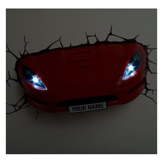 3DLightFX Sports Car 3D Decor Wall Light 10013 3DLightFX Sports Car 3D Decor Wall Light 10013