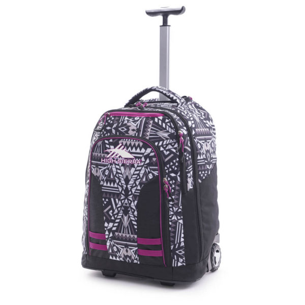 High Sierra 66IAY004 Blaise Trolley Backpack Geo Weave/Black/Razzmataz High Sierra 66IAY004 Blaise Trolley Backpack Geo Weave/Black/Razzmataz