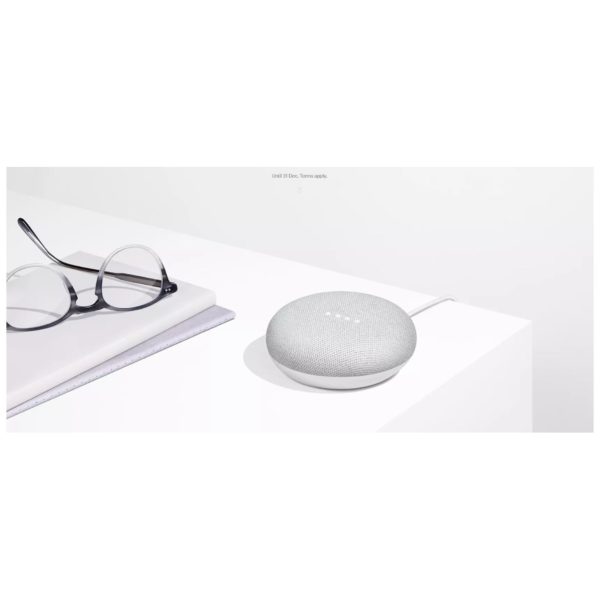 Google Home Mini Smart Speaker Chalk GA00210 Google Home Mini Smart Speaker Chalk GA00210