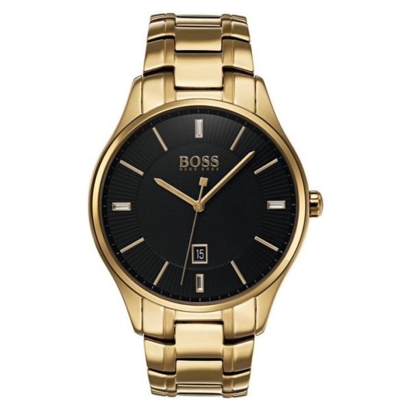 Hugo Boss Governor Watch For Men with Gold Metal Bracelet Hugo Boss Governor Watch For Men with Gold Metal Bracelet