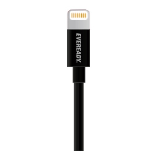 Eveready Lightning Cable 1m Black - BLIFBK4 Eveready Lightning Cable 1m Black - BLIFBK4