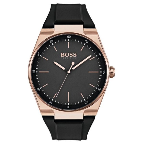 Hugo Boss Magnitude Watch For Men with Black Rubber Strap Hugo Boss Magnitude Watch For Men with Black Rubber Strap