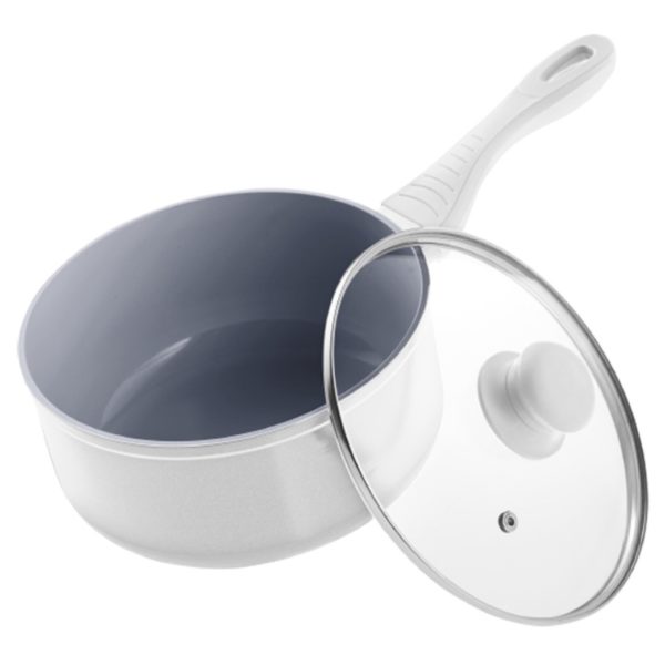 Lamart Cast Saucepan 20cm White/Grey LT1084 Lamart Cast Saucepan 20cm White/Grey LT1084