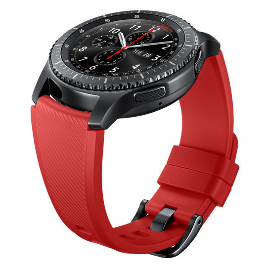 Samsung Frontier Solis Strap Band Red For Gear S3 - ET-YSU76MREGAE Samsung Frontier Solis Strap Band Red For Gear S3 - ET-YSU76MREGAE