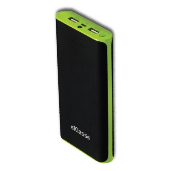 Eklasse Power Bank 20000mAh Black/Green - EKPB20003TW Eklasse Power Bank 20000mAh Black/Green - EKPB20003TW