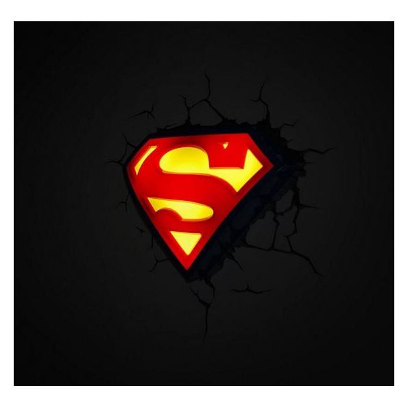 3DLightFX Superman Emblem 3D Decor Wall Light 80004 3DLightFX Superman Emblem 3D Decor Wall Light 80004