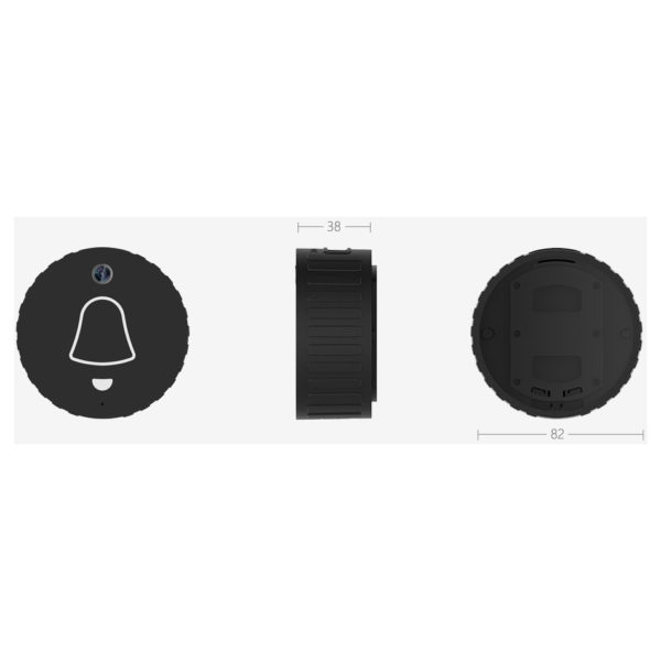 Grains 3H66 Video Door Bell Black Grains 3H66 Video Door Bell Black