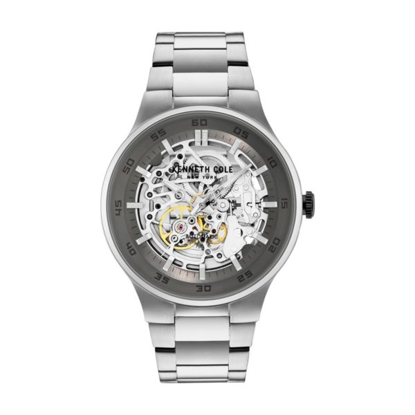 Kenneth Cole Automatic Watch For Men with Silver Stainless Steel Bracelet Kenneth Cole Automatic Watch For Men with Silver Stainless Steel Bracelet