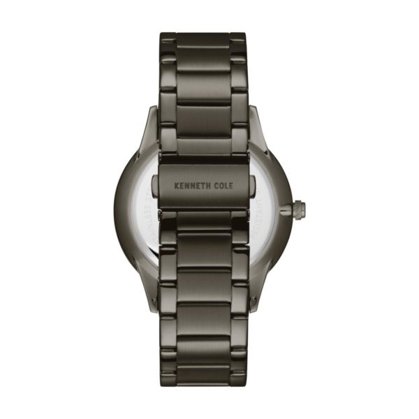 Kenneth Cole Genuine Diamonds Watch For Men with Gun Stainless Steel Bracelet Kenneth Cole Genuine Diamonds Watch For Men with Gun Stainless Steel Bracelet
