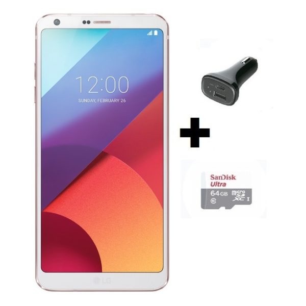 LG G6 4G Dual Sim Smartphone 32GB White+Type C Car Charger+64GB Memory Card LG G6 4G Dual Sim Smartphone 32GB White+Type C Car Charger+64GB Memory Card