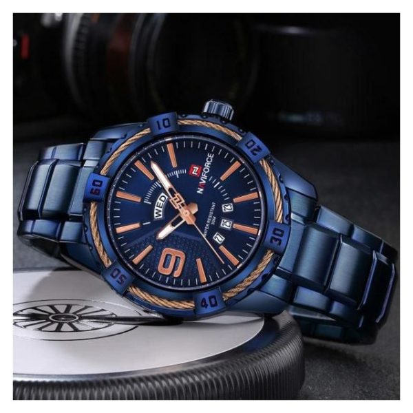 Naviforce Mens Watch Blue NF9117N Naviforce Mens Watch Blue NF9117N