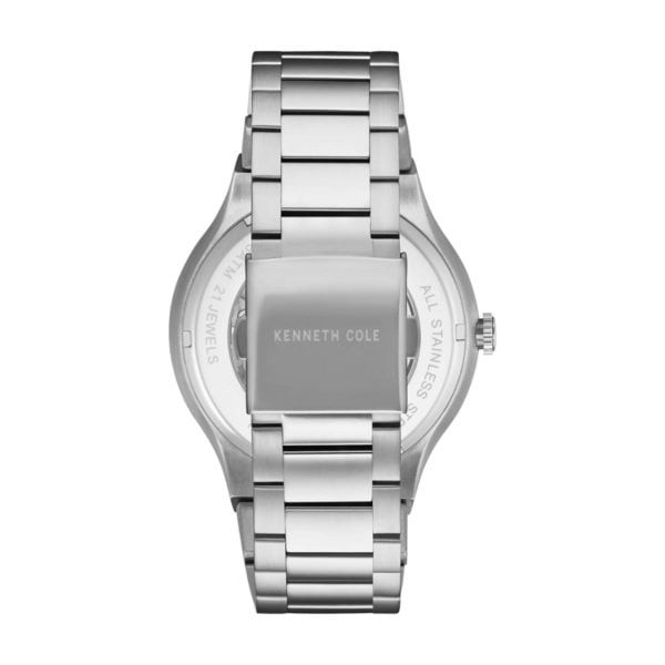 Kenneth Cole Automatic Watch For Men with Silver Stainless Steel Bracelet Kenneth Cole Automatic Watch For Men with Silver Stainless Steel Bracelet